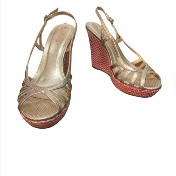 Lilly Pulitzer Wedges - Picture 1 of 4